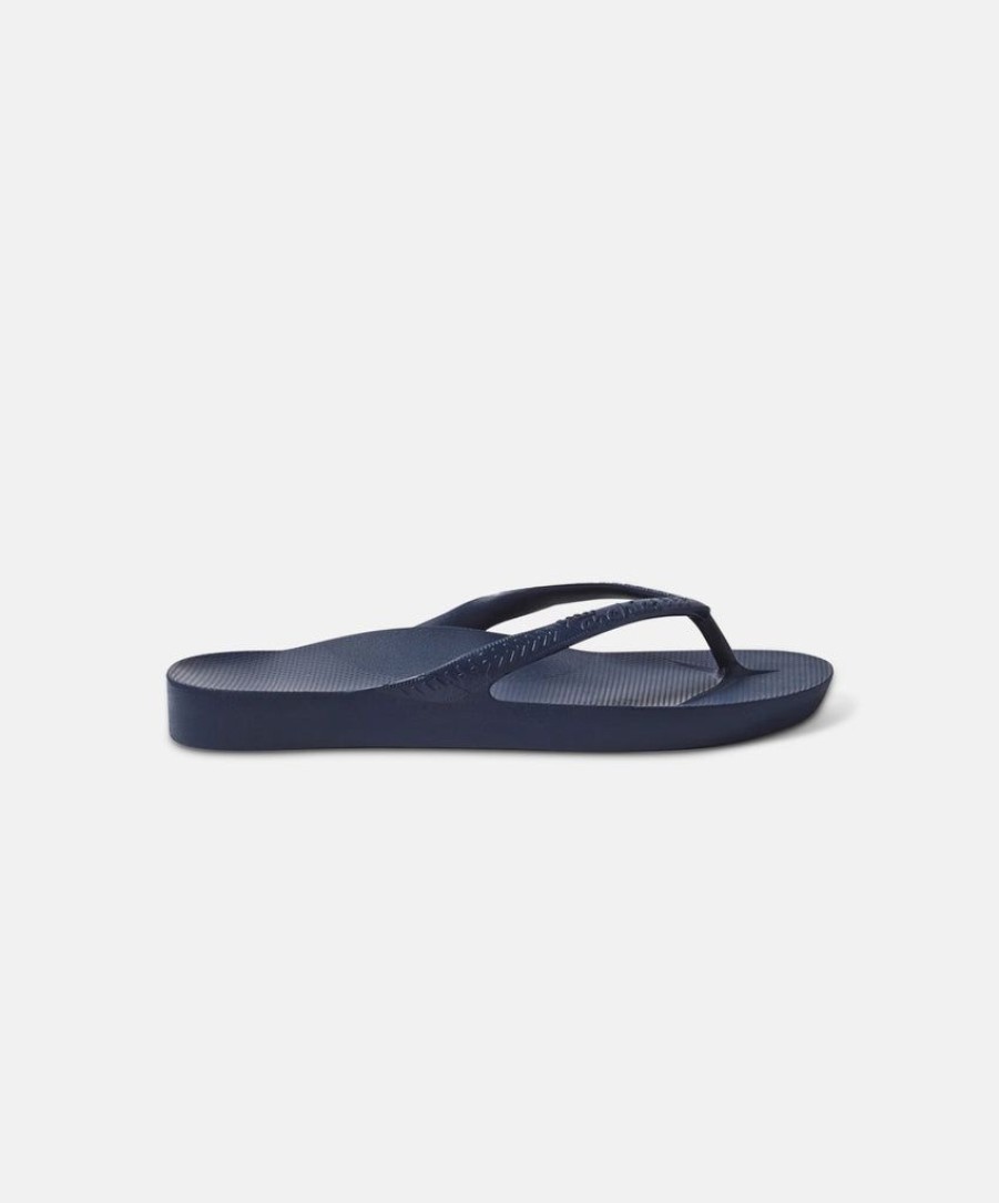 Men Archies Thongs | Archies Arch Support Navy Thongs