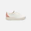 Women FitFlop Lace Up Sneakers | Fitflop Rally Suede-Back Sneakers Coral