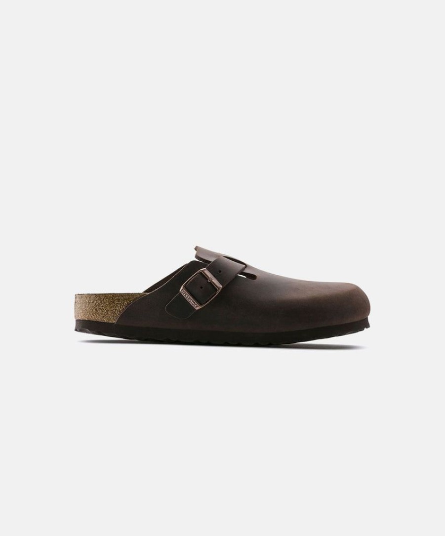 Women Birkenstock Clogs | Birkenstock Boston Oiled Leather Habana Clogs