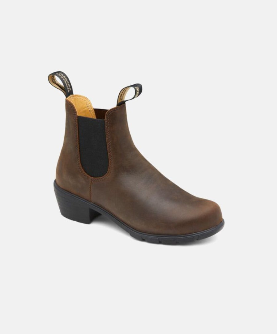 Women Blundstone Slip On Boots | Blundstone 1673 Antique Brown Womens Boots