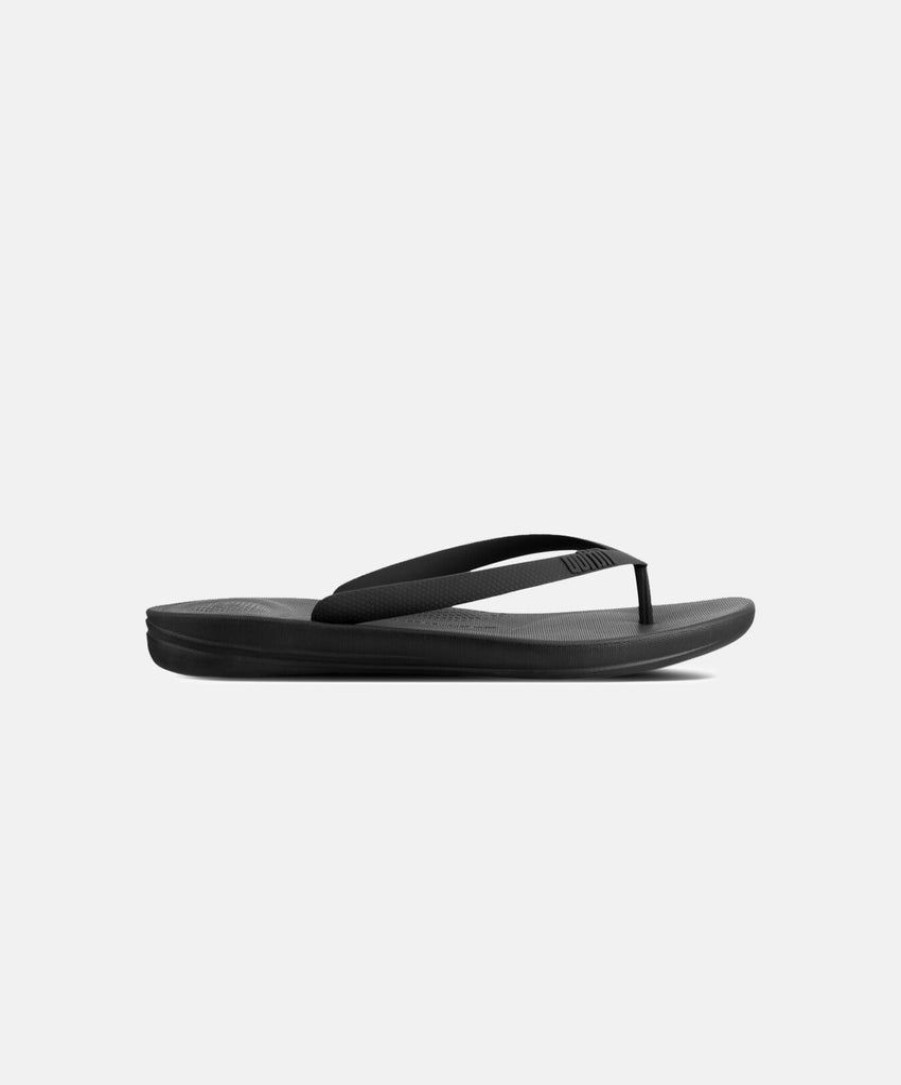 Women FitFlop Slides | Fitflop Iqushion Ergonomic Slides Black