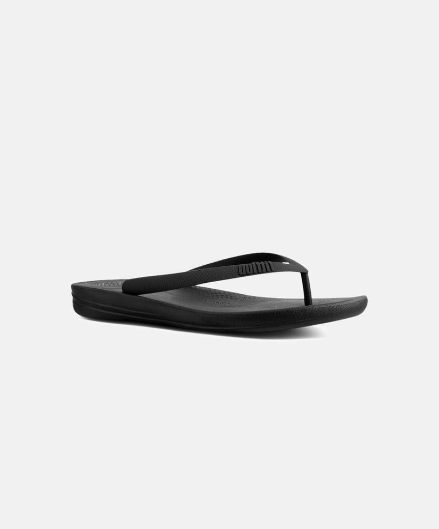 Women FitFlop Slides | Fitflop Iqushion Ergonomic Slides Black