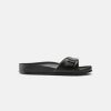 Women Birkenstock Slides | Birkenstock Madrid Eva Black Sandals