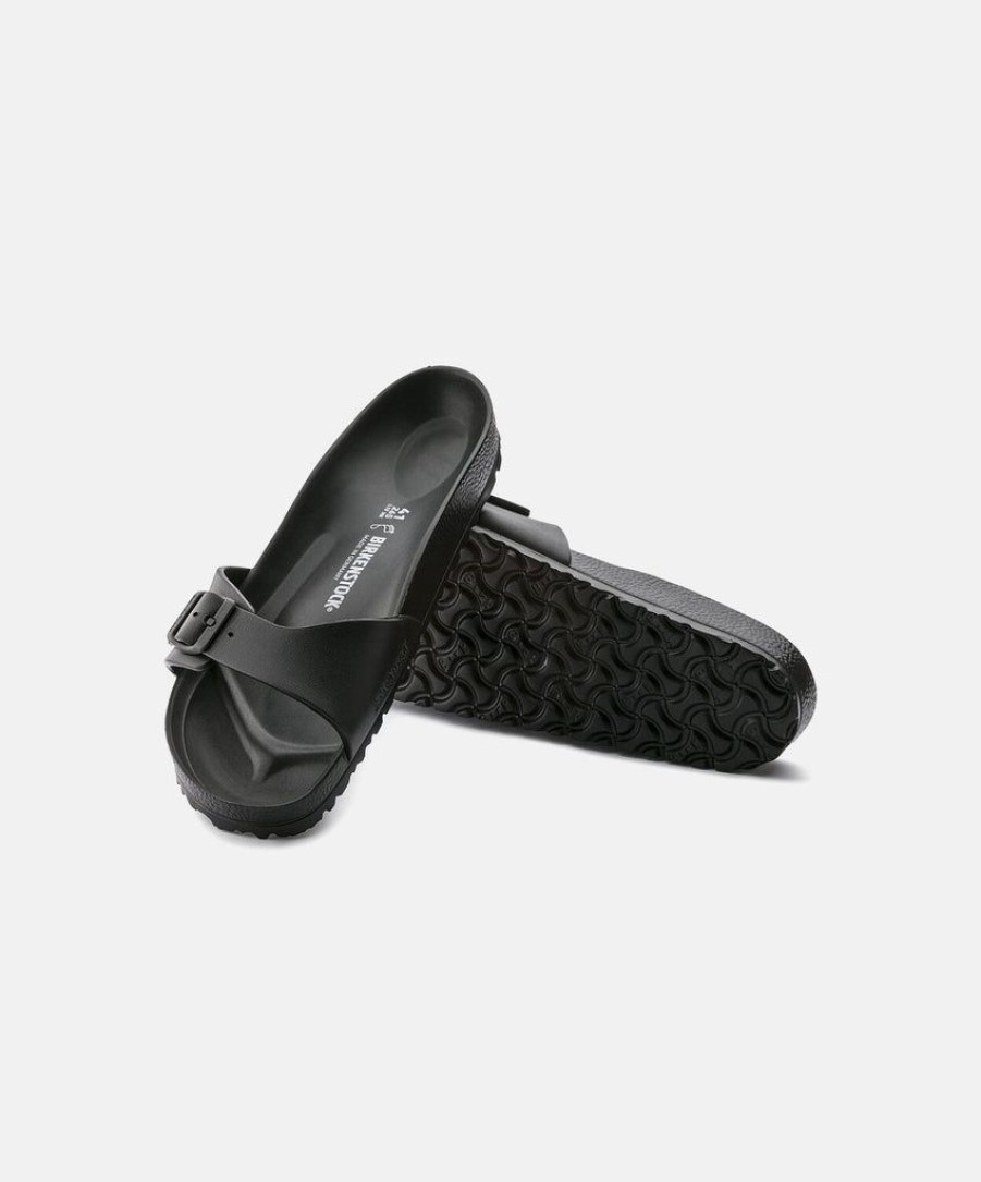 Women Birkenstock Slides | Birkenstock Madrid Eva Black Sandals