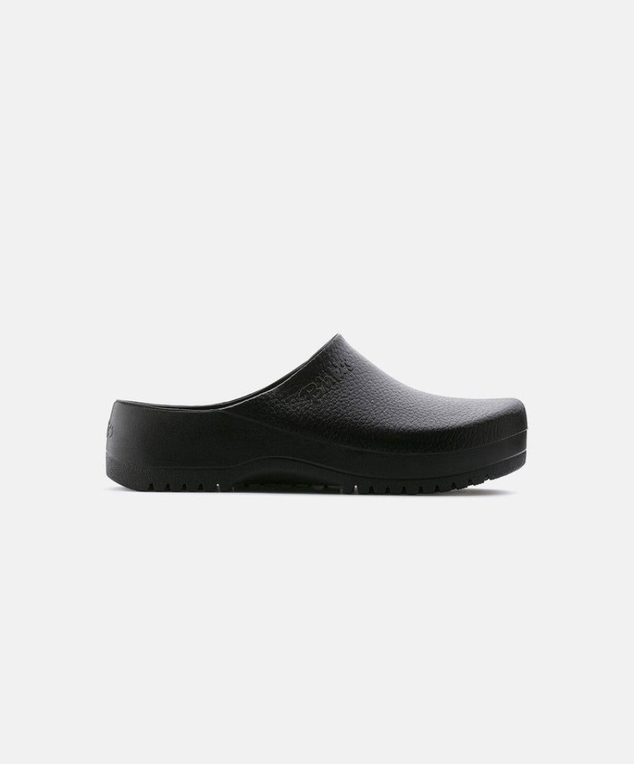 Women Birkenstock Clogs | Birkenstock Birkis Super Birki Pu Black Clogs