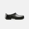 Women Birkenstock Clogs | Birkenstock A640 Black Clogs With Steelcap Toe