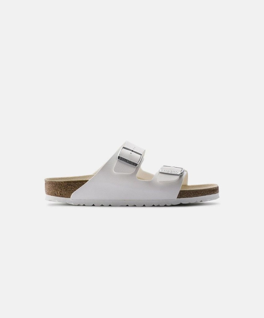 Men Birkenstock Slides | Birkenstock Arizona Bf Sandals White