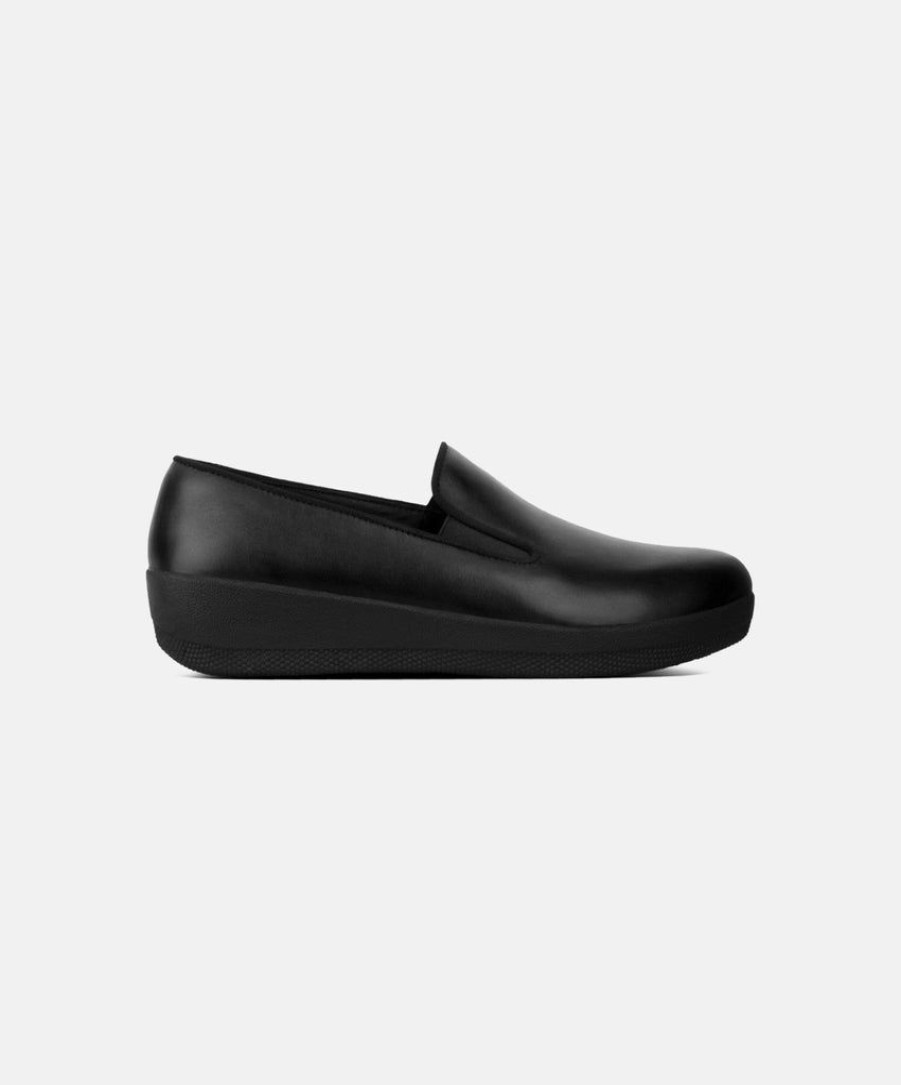 Women FitFlop Loafers | Fitflop Superskate All Black Loafers