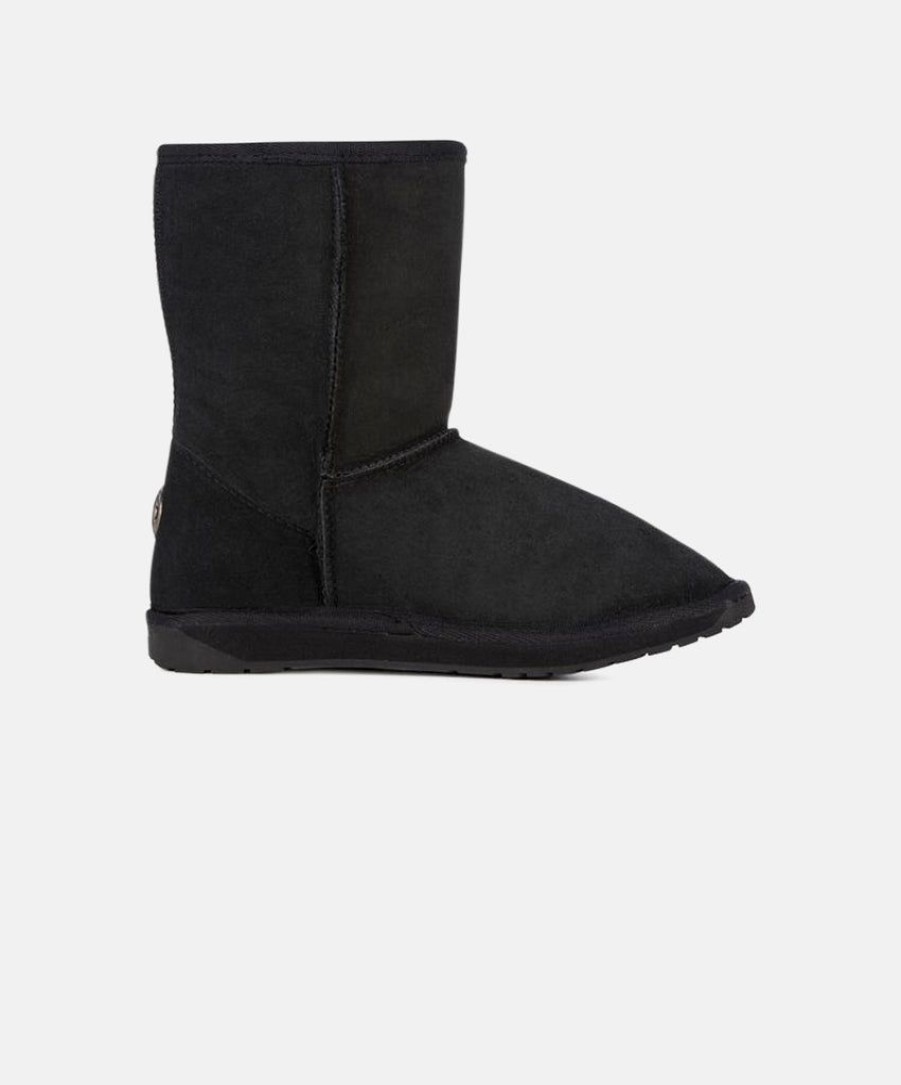 Women EMU Australia Boots | Emu Platinum Stinger Lo Black Sheepskin Boots