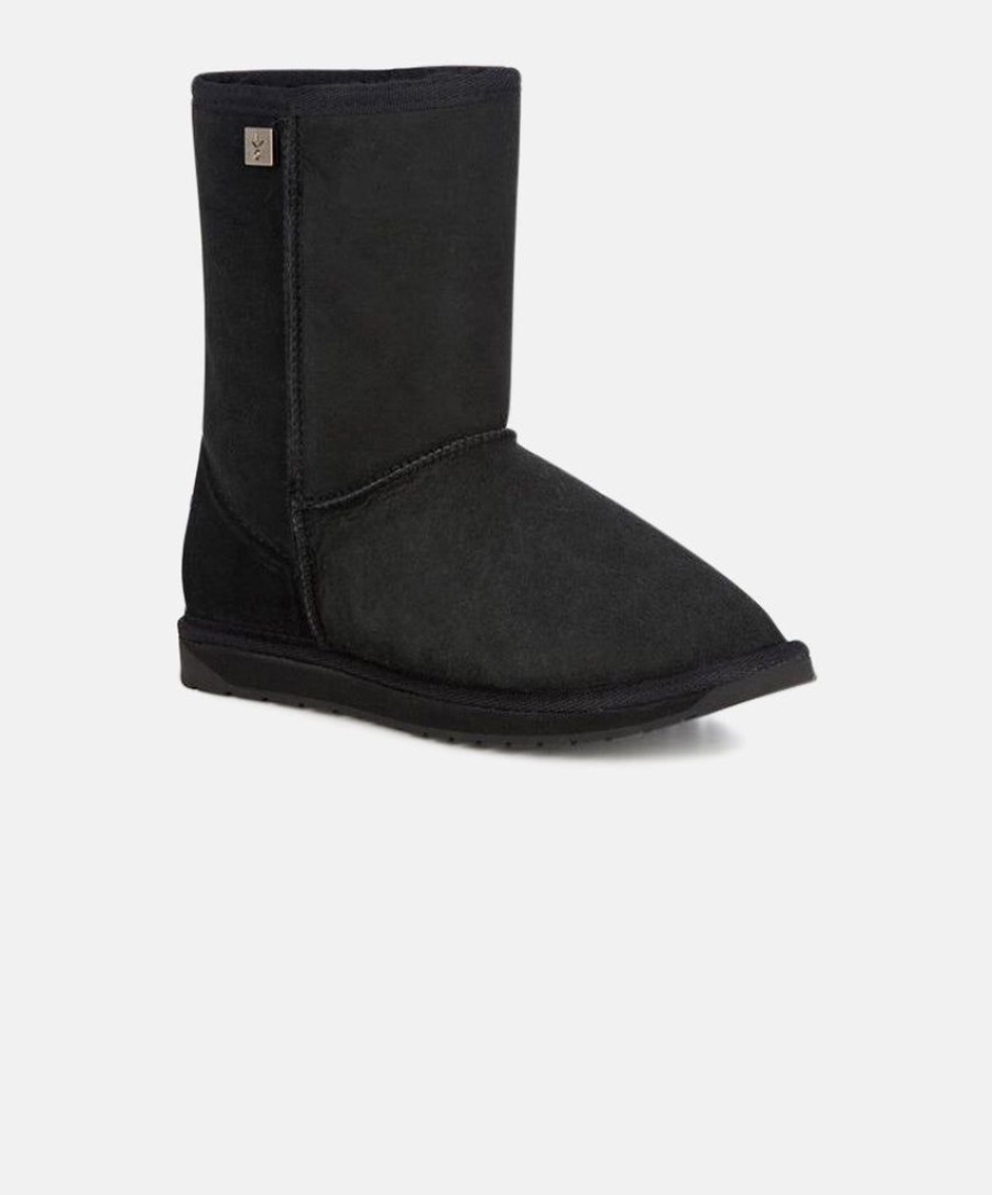 Women EMU Australia Boots | Emu Platinum Stinger Lo Black Sheepskin Boots