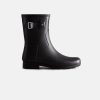 Women Hunter Slip On Boots | Hunter Womens Refined Short Black Boots