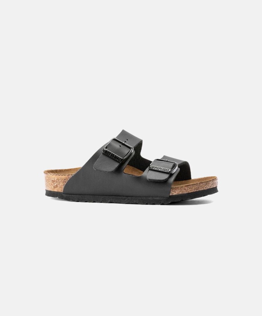 Kids Birkenstock | Birkenstock Kids Arizona Birko-Flor Black Sandals