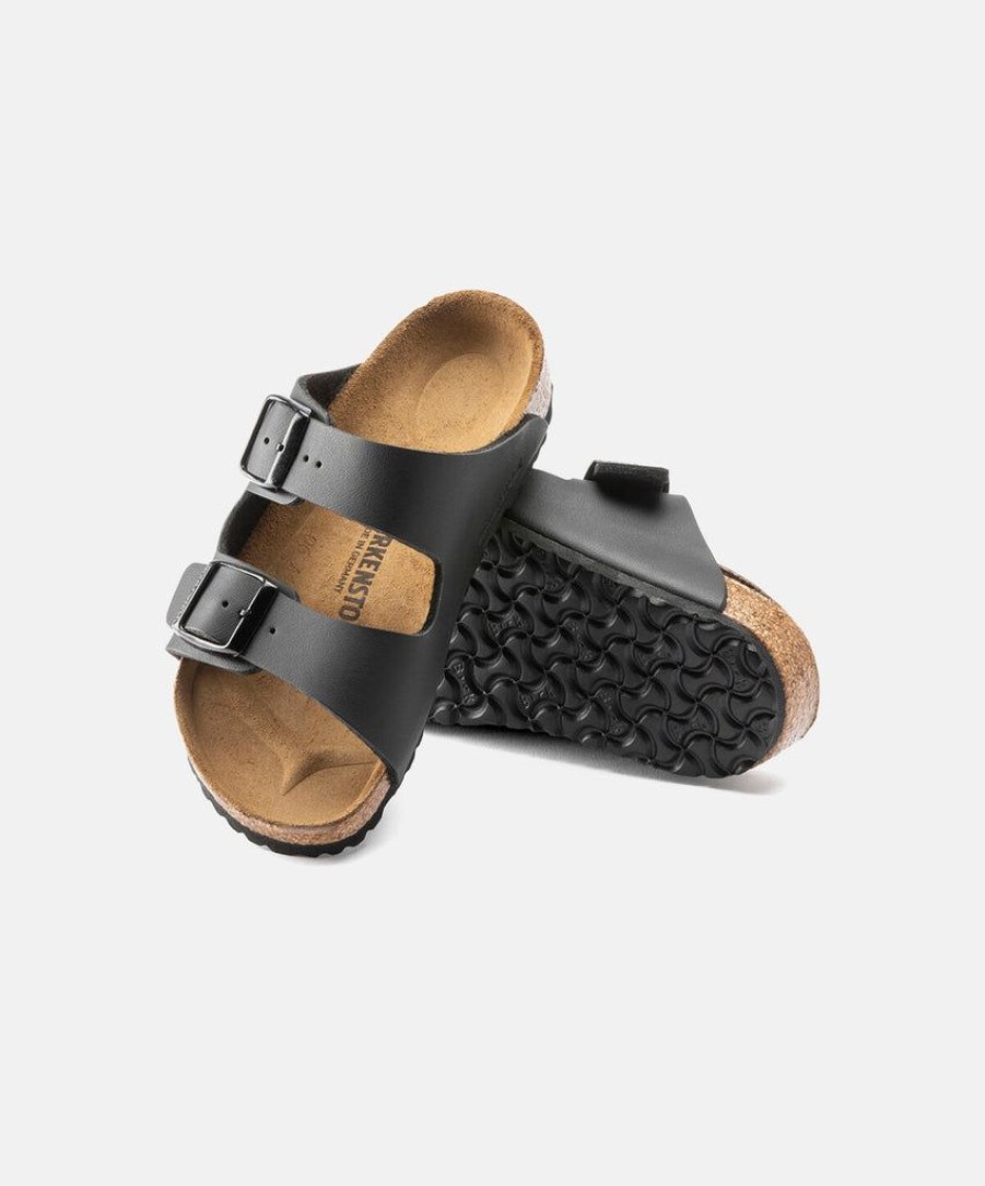 Kids Birkenstock | Birkenstock Kids Arizona Birko-Flor Black Sandals