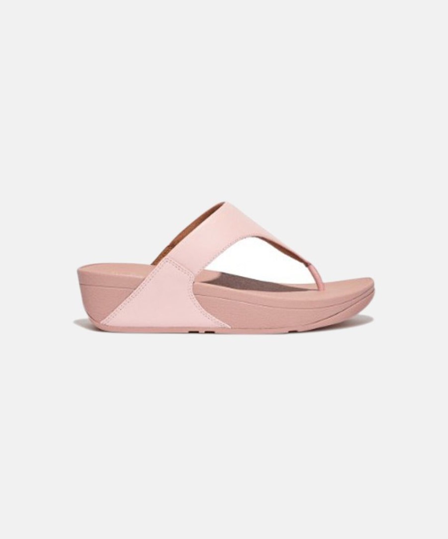 Women FitFlop Toe Post Sandals | Fitflop Lulu Leather Toe Post Sandals Pink