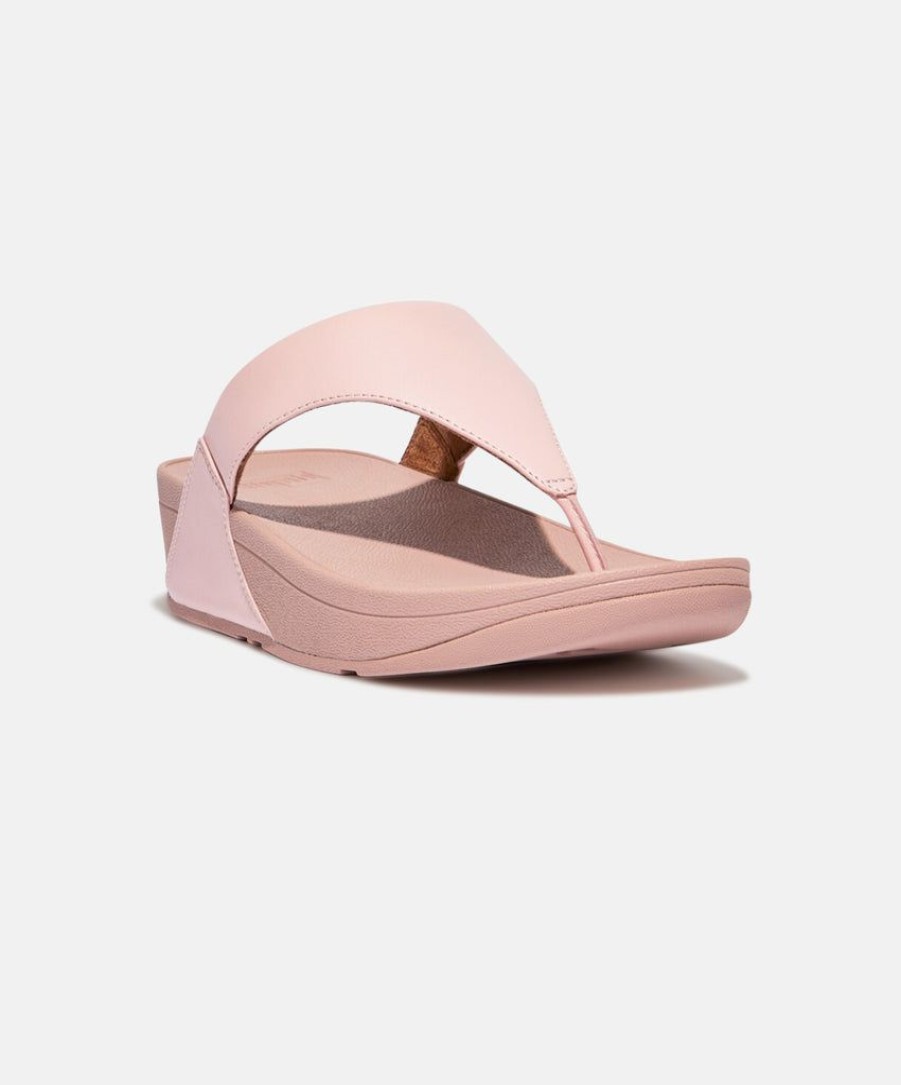 Women FitFlop Toe Post Sandals | Fitflop Lulu Leather Toe Post Sandals Pink