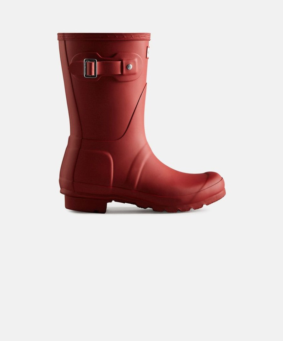 Women Hunter Wellington Boots | Hunter Womens Original Short Military Red Boots