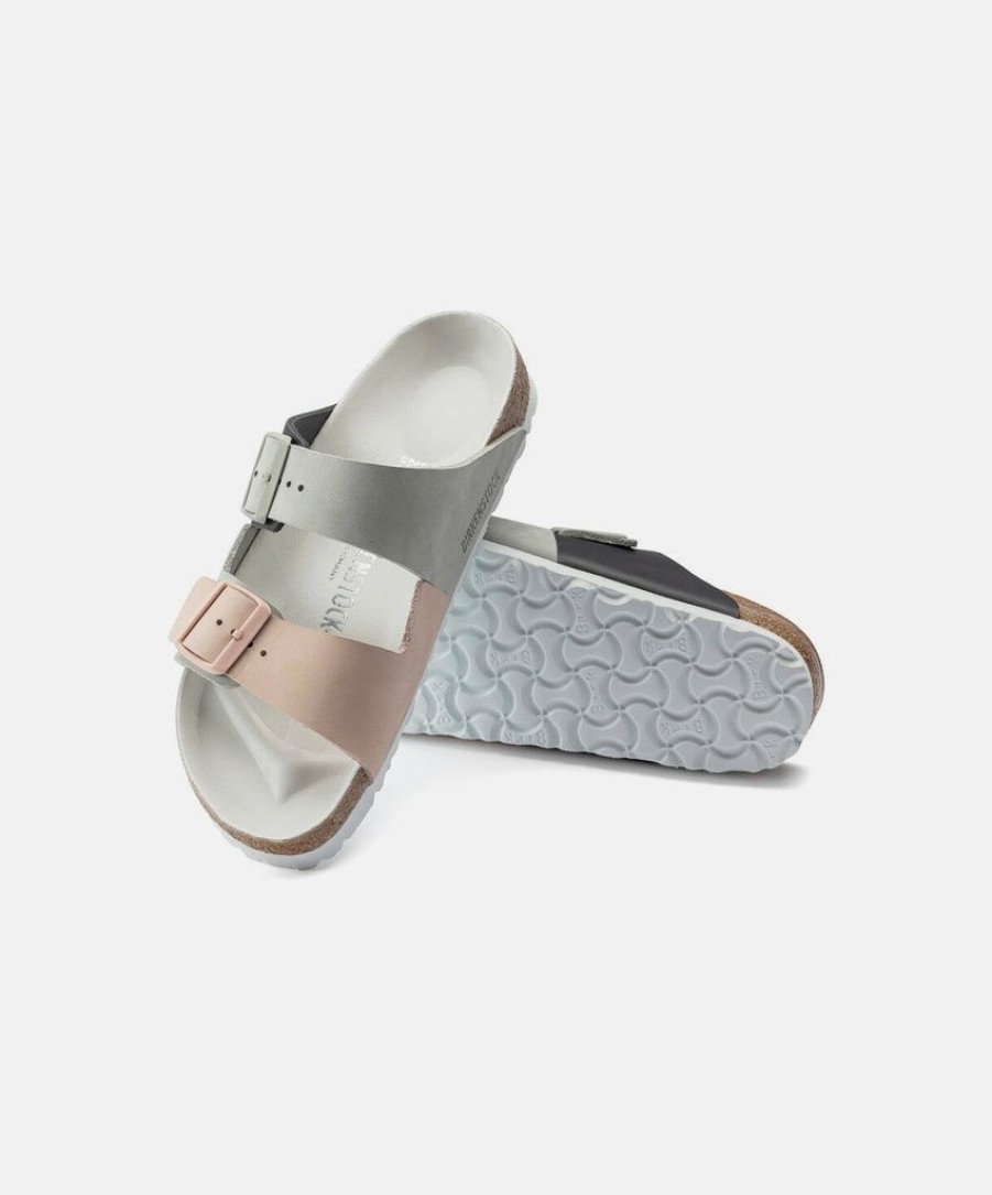 Women Birkenstock Slides | Birkenstock Arizona Split Nubuck Leather Sandals Pink