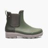 Women BOGS Slip On Boots | Bogs Holly Chelsea Green Ash Womens Boots