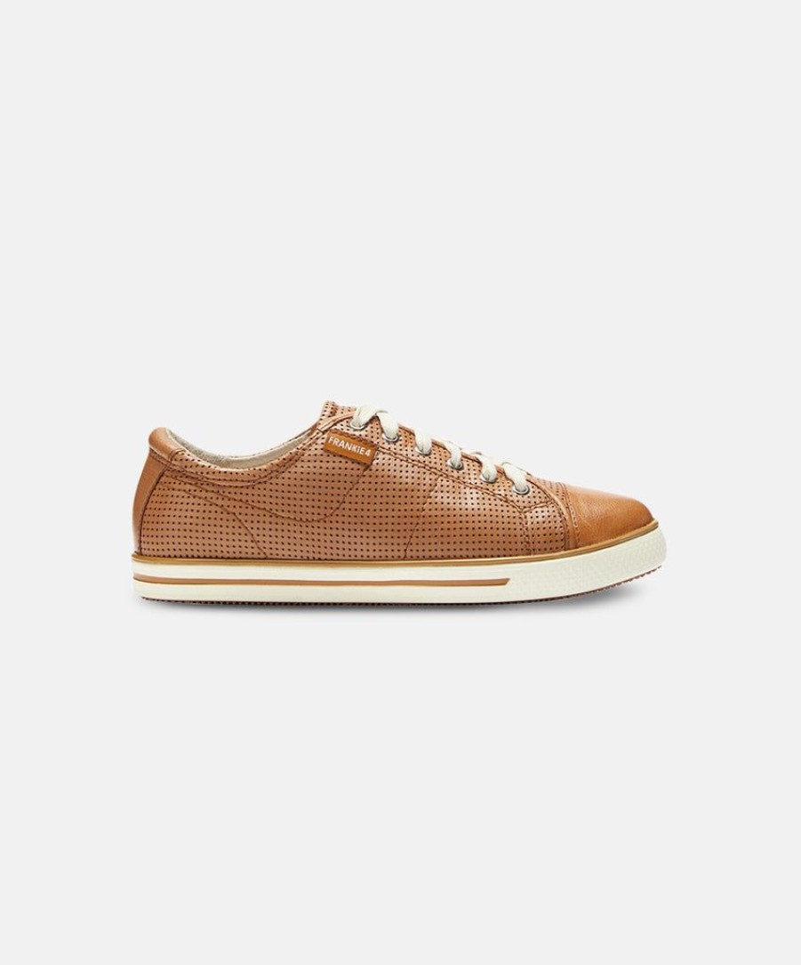 Women Frankie4 Lace Up Sneakers | Frankie4 Nat Ii Tan Punched Sneakers