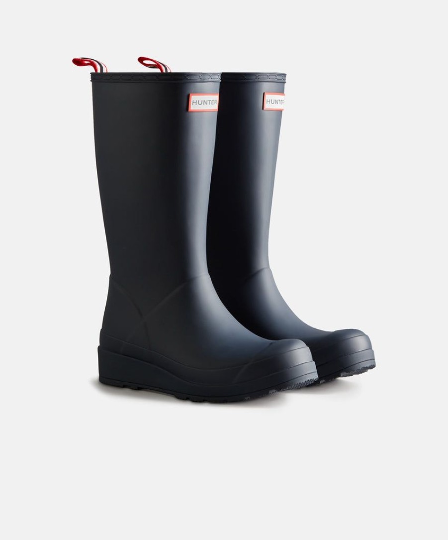 Women Hunter Wellington Boots | Hunter Womens Original Play Tall Valtameri Blue Boots