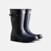 Women Hunter Wellington Boots | Hunter Womens Original Short Navy Boots