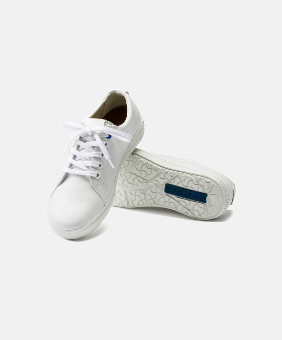 Women Birkenstock Lace Up Sneakers | Birkenstock Qo 500 Mf White