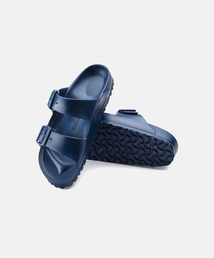 Women Birkenstock Slides | Birkenstock Arizona Eva Buckle Sandals Navy