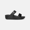 Women FitFlop Slides | Fitflop Lulu Crystal Embellished Slides Black