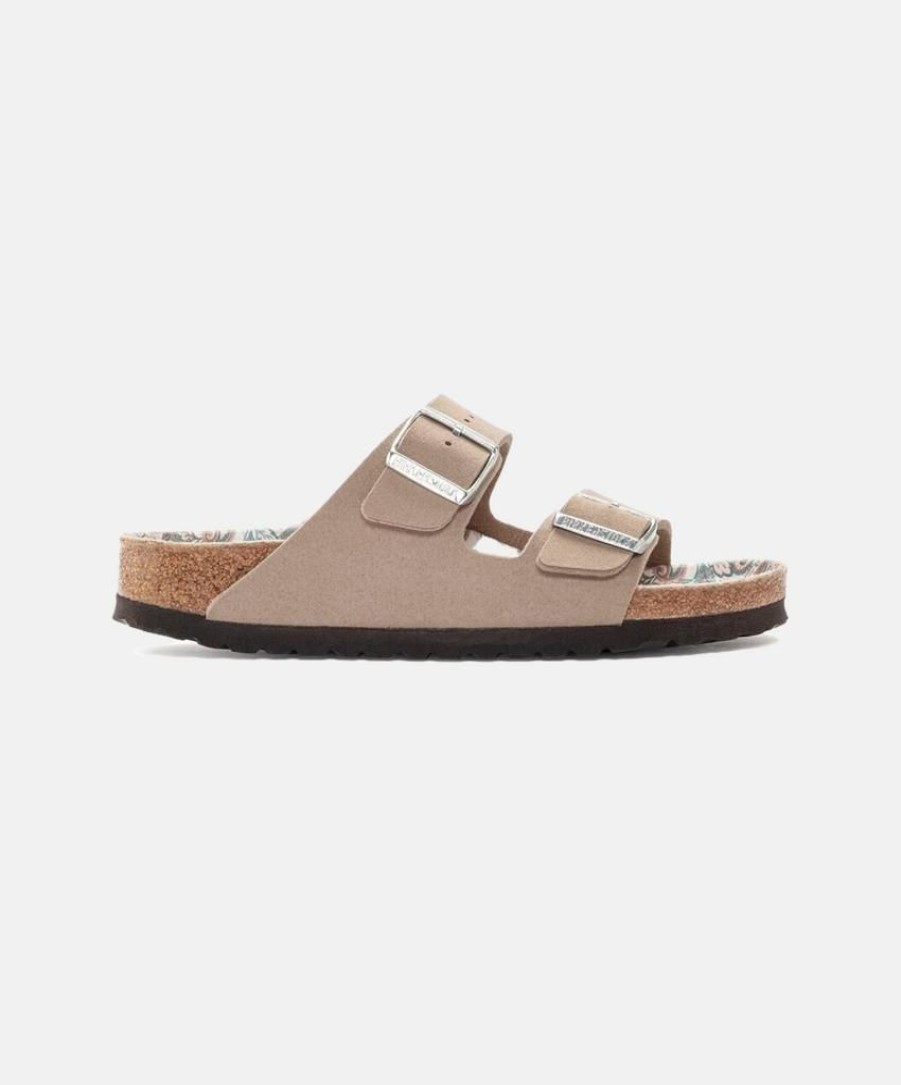 Women Birkenstock Vegan Sandals | Birkenstock Arizona Synthetic Paisley Vegan Sandals Grey