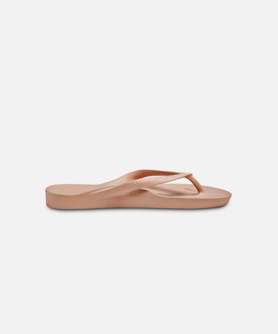 Men Archies Slides | Archies Arch Support Taupe Thongs