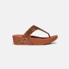 Women FitFlop Thongs | Fitflop Lulu Glitter Toe Post Sandals Brown