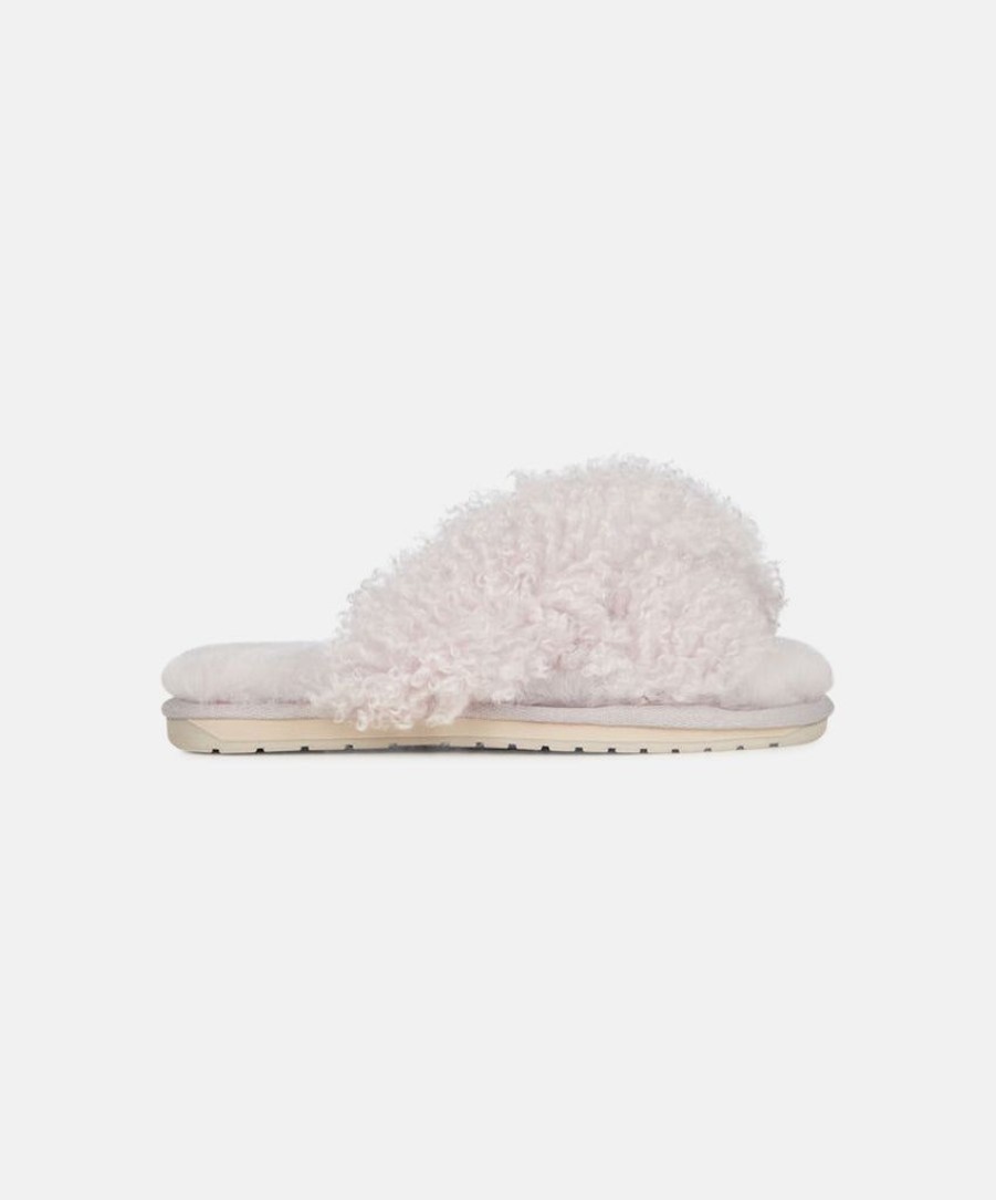 Women EMU Australia Slippers | Emu Mayberry Curly Ash Sheepskin Slippers