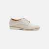 Women Rollie Leather Sneakers | Rollie Derby Super Soft Bone Tumble Shoe Stone