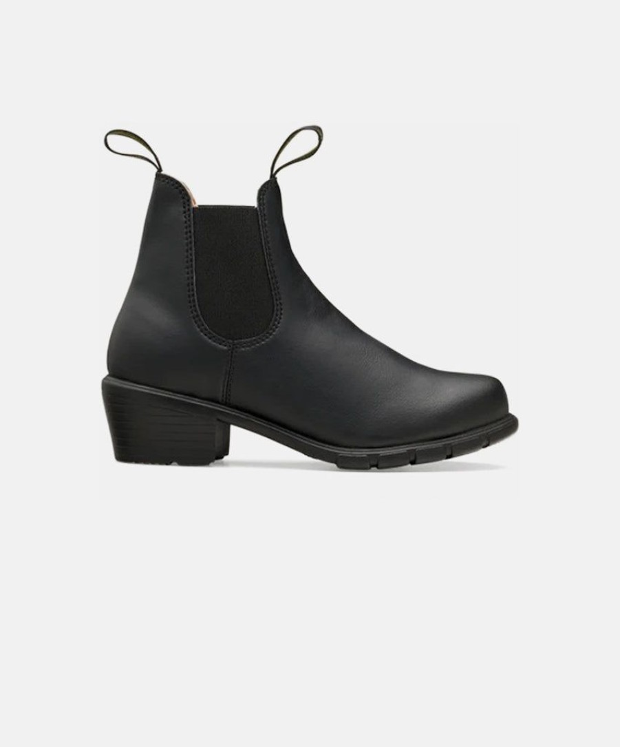 Women Blundstone Heeled Boots | Blundstone 2231 Black Womens Heel Vegan Boots