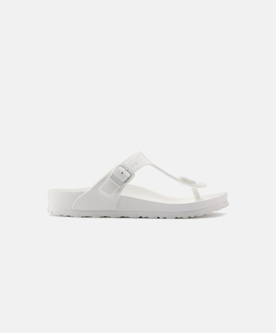 Women Birkenstock Thongs | Birkenstock Gizeh Eva White Sandals