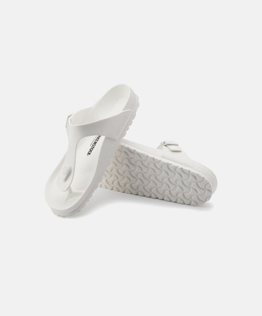 Women Birkenstock Thongs | Birkenstock Gizeh Eva White Sandals