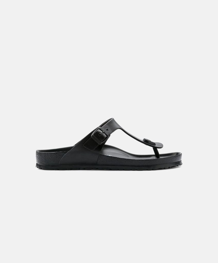 Women Birkenstock Thongs | Birkenstock Gizeh Eva Black Sandals