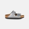 Kids Birkenstock | Birkenstock Kids Arizona Bf Electric Metallic Silver