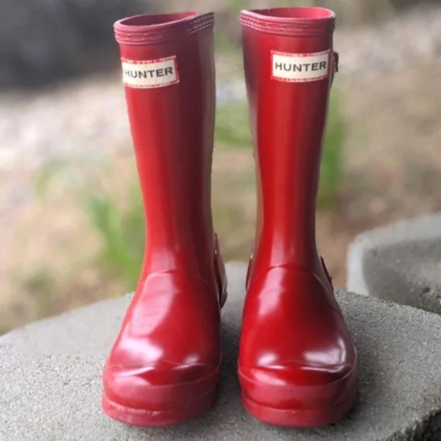 Kids Hunter | Hunter Original Juniors Military Red Wellington Boots