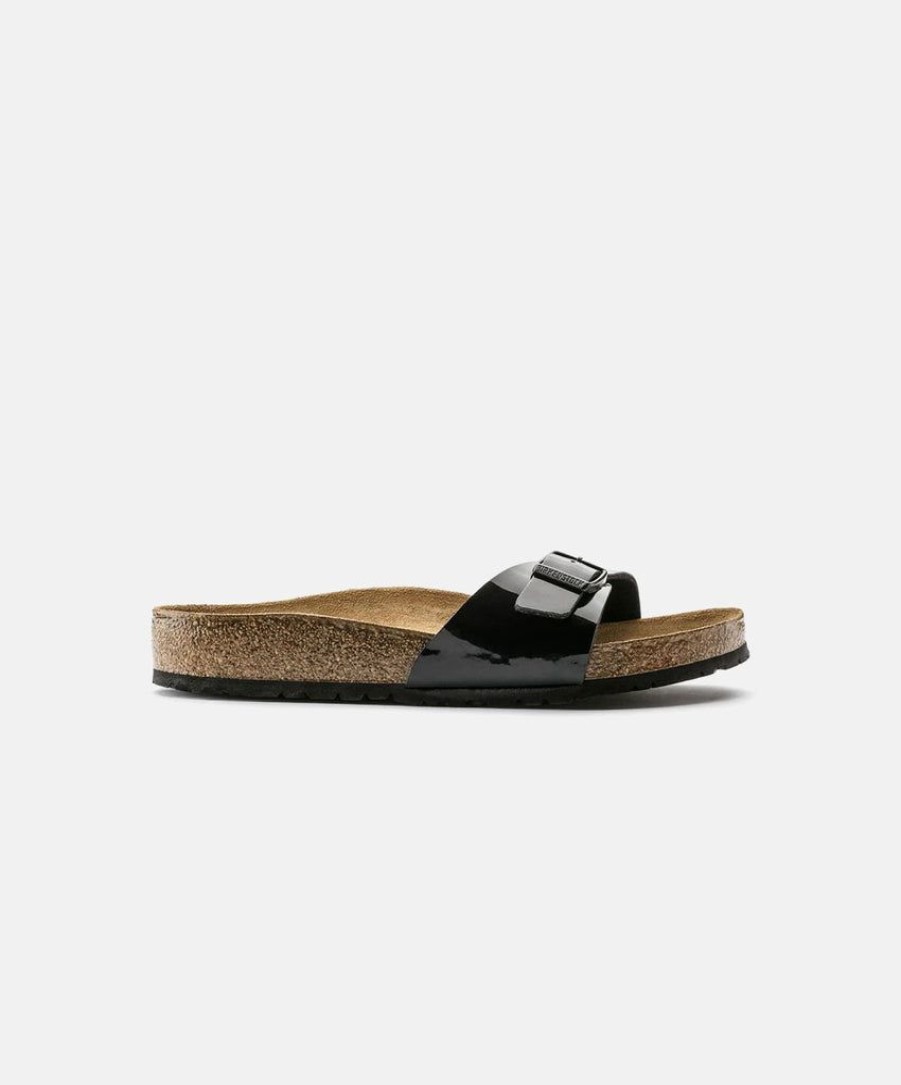 Women Birkenstock Slides | Birkenstock Madrid Bf Patent Black