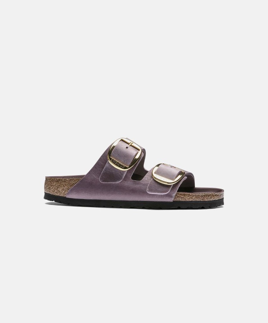 Women Birkenstock Leather Sandals | Birkenstock Arizona Big Buckle Oiled Leather Lavender Blush Sandals