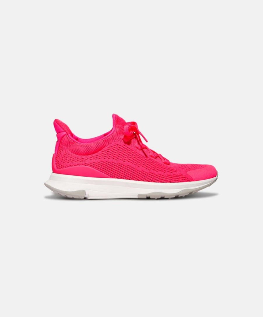 Women FitFlop Walking Sneakers | Fitflop Vitamin Ffx Knit Sports Pop Pink Sneakers