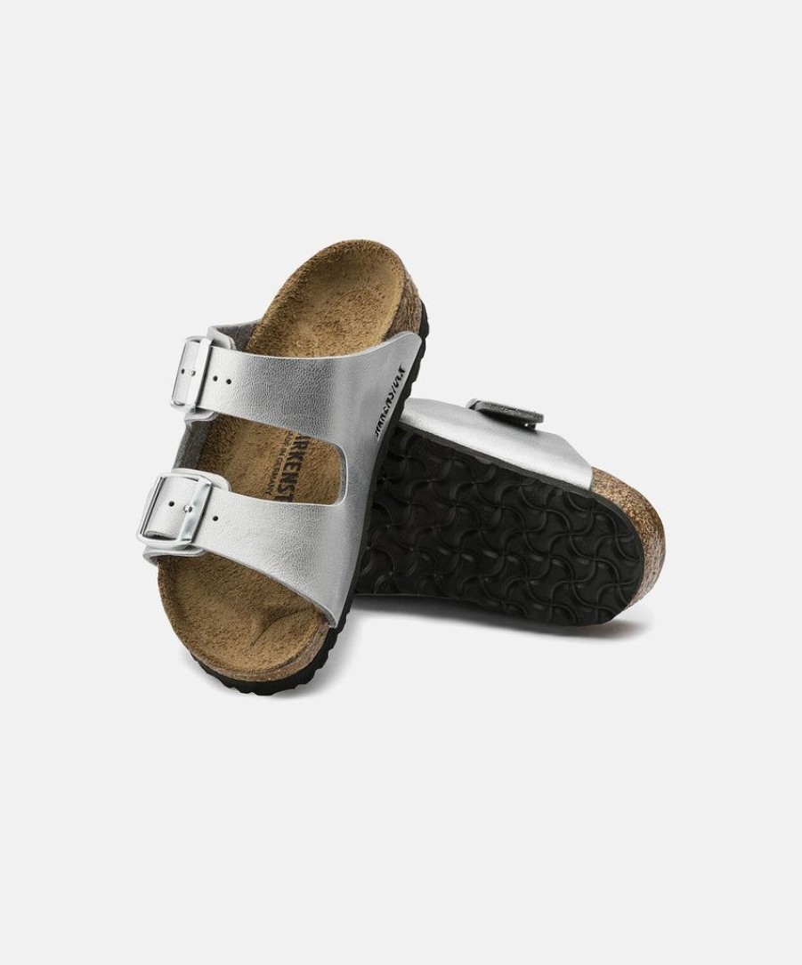 Kids Birkenstock | Birkenstock Kids Arizona Bf Silver