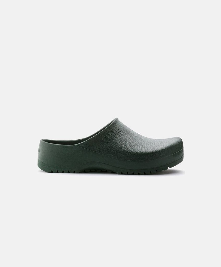 Women Birkenstock Clogs | Birkenstock Birkis Super Birki Pu Green Clogs