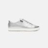 Women Frankie4 Lace Up Sneakers | Frankie4 Nat Ii Silver Tumbled Sneakers