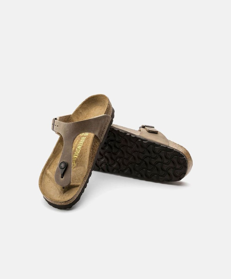 Women Birkenstock Toe Post Sandals | Birkenstock Gizeh Oiled L Taupe