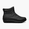 Women BOGS Slip On Boots | Bogs Snowday Ii Short Black Womens Boots