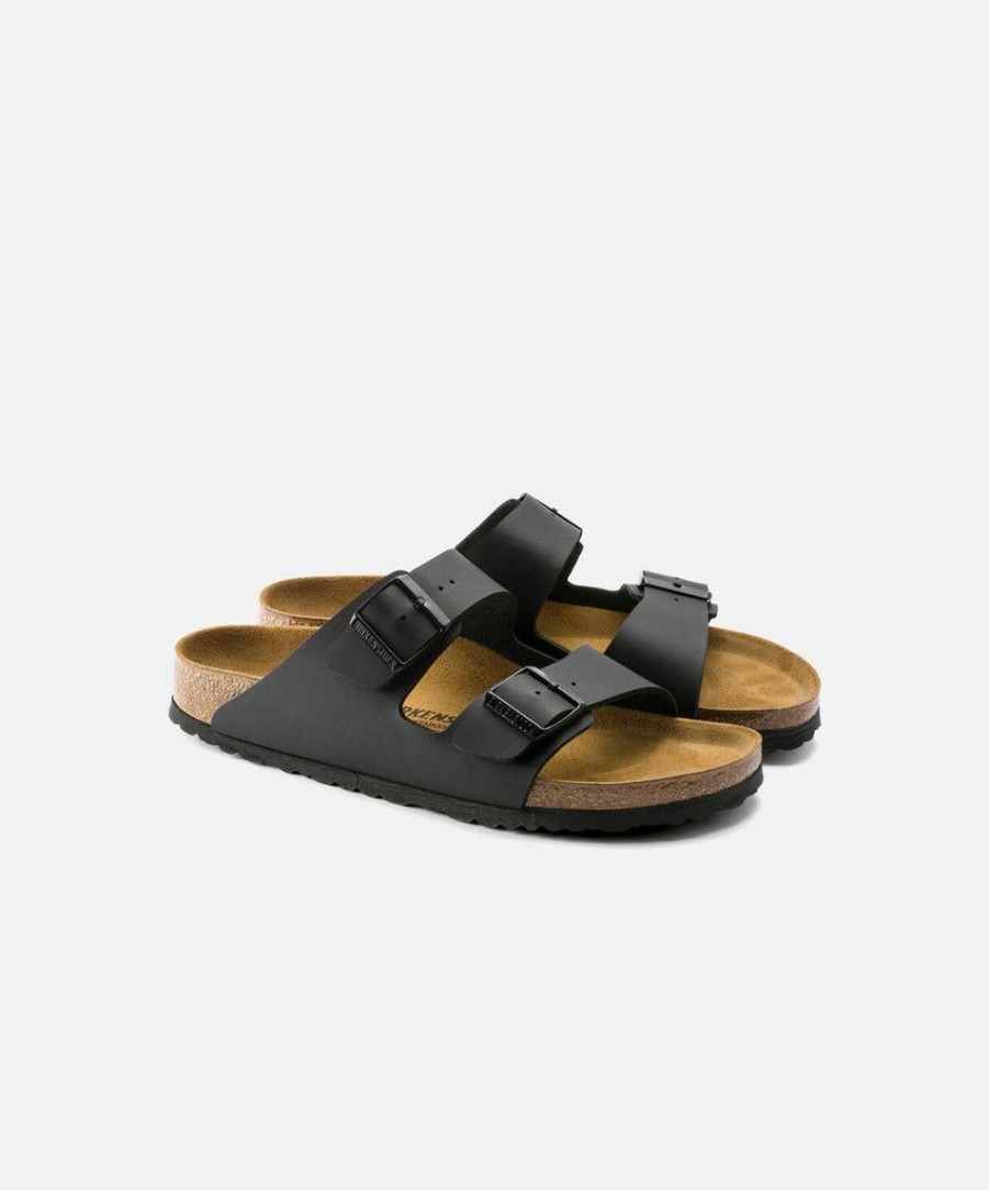 Men Birkenstock Two Strap Sandals | Birkenstock Arizona Bf Sandals Black