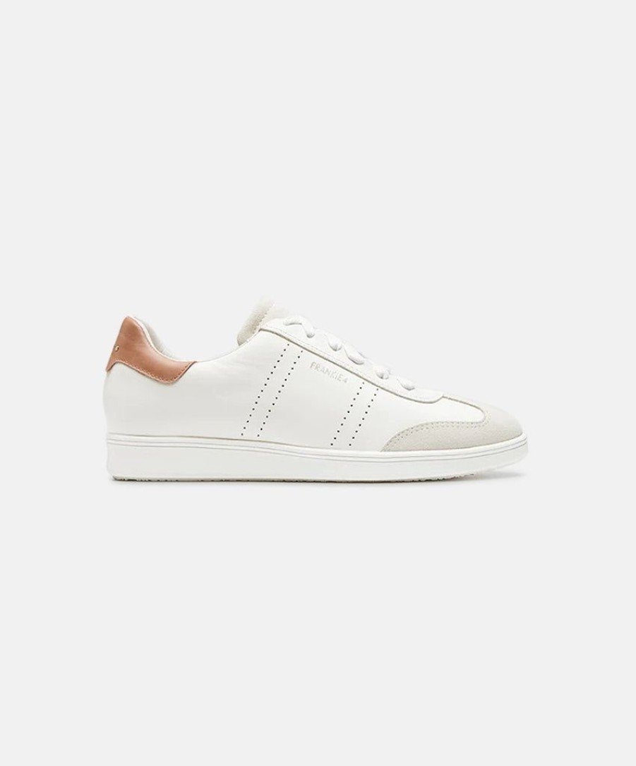 Women Frankie4 Leather Sneakers | Frankie4 Drew White Nutmeg Sneakers