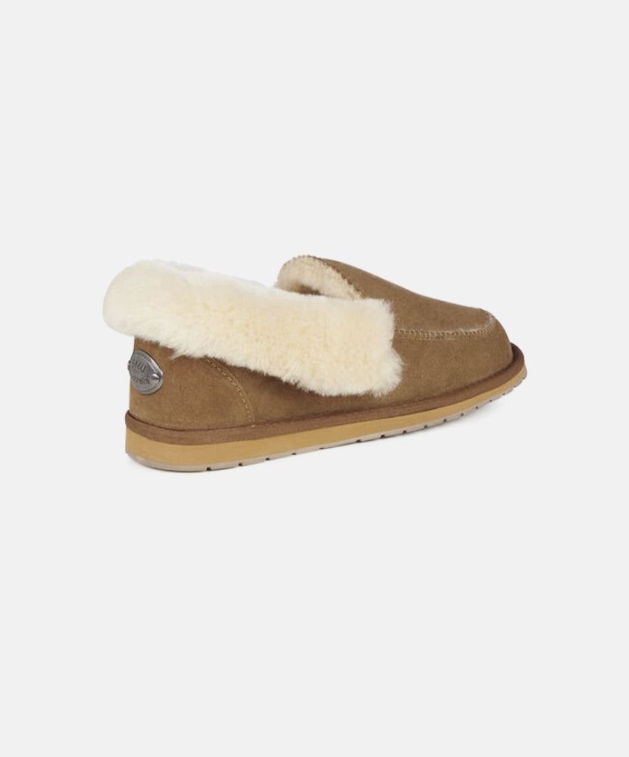 Men EMU Australia Slides | Emu Platinum Murray Chestnut Mens Sheepskin Slippers